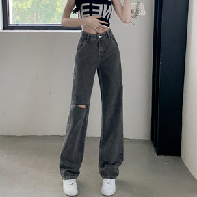 Jeans Woman Wide Pants Cowboy Pants for Women Clothing High Waisted Jeans Woman Clothes