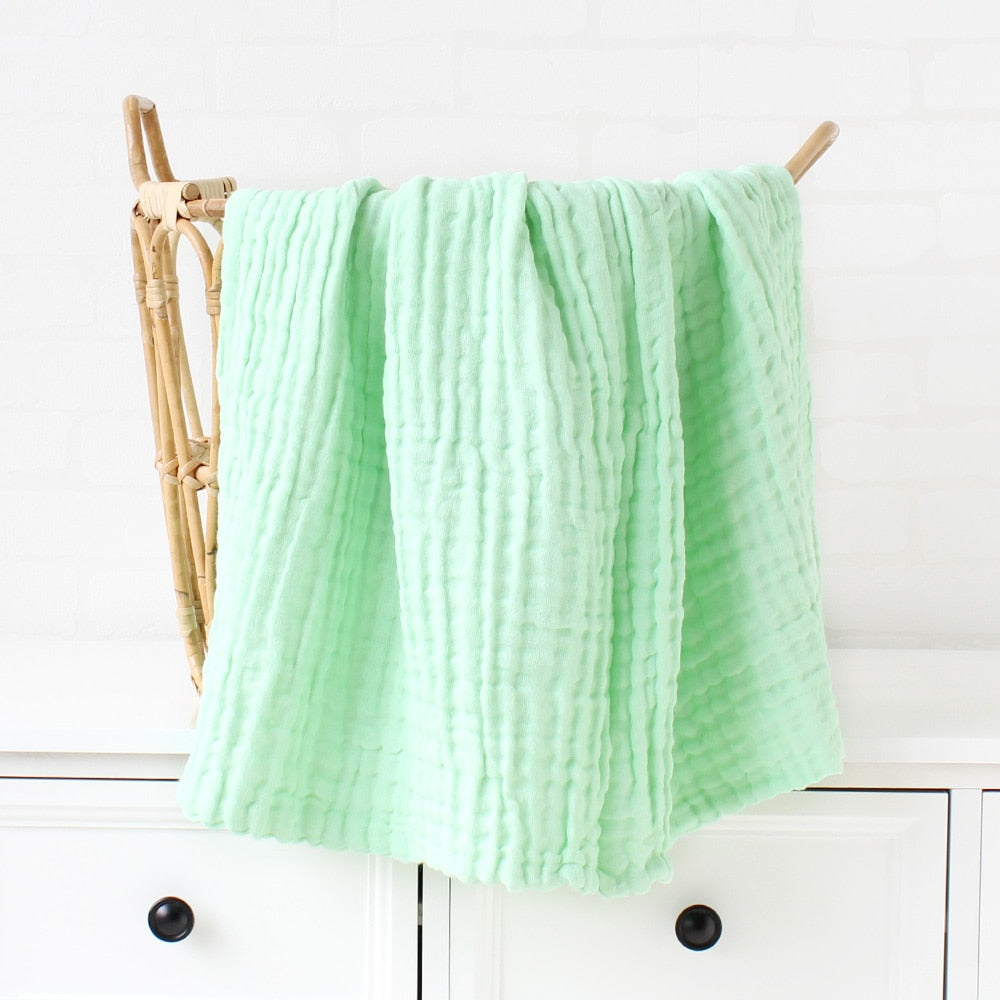 Blanket Customize Bebe Name 6 Layer Baby Bath Towel Cotton Bedding Organic Baby Blanket Newborn Muslin Swaddle Quilt