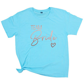 Team Bride Love Heart T Shirt Novetly  Aesthetic Bridesmaid Bride Squad T-shirt Women Ulzzang Wedding Party Tops