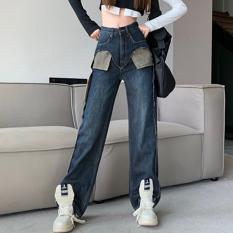 Female Clothing Baggy Jeans Woman High Waist Pant Jeans Women  Fashion Vintage Clothes Women