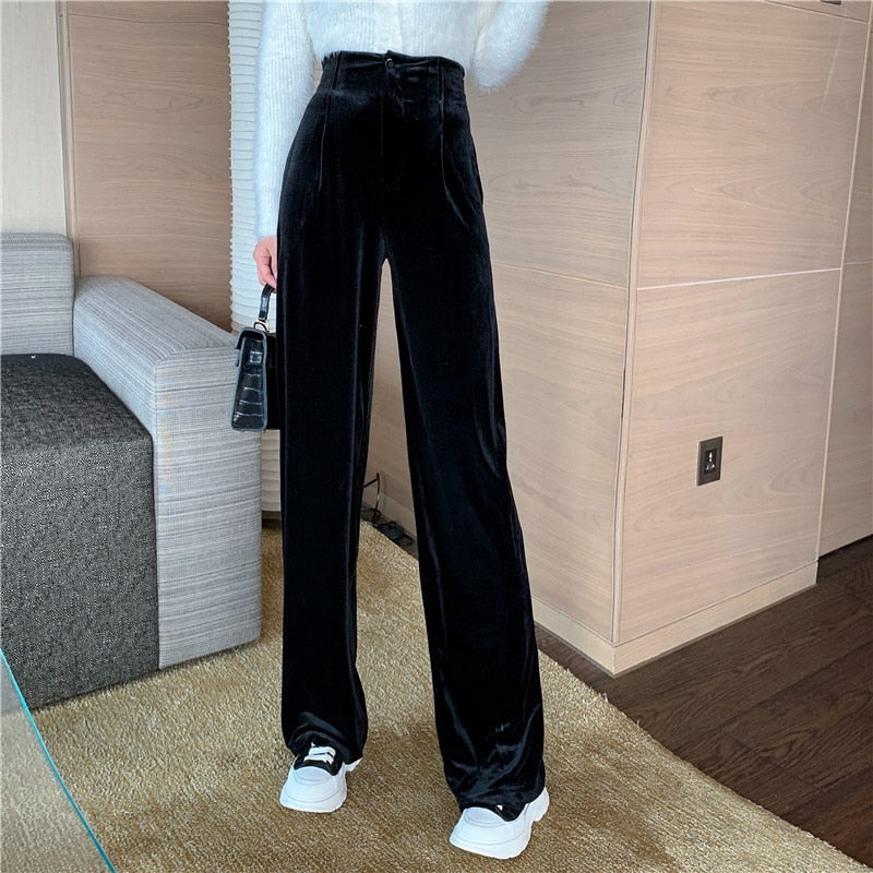 Vintage Female Clothing  Clothes Baggy Pants Women Elegant Woman Dress Pants Trousers Korean Fashion Streetwear Casual