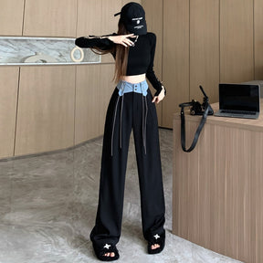 Elegant Woman Dress Pants Women Female Clothing Fashion Trousers Vintage Streetwear Baggy Casual