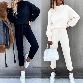 Fashion Spring Sporty Two Piece Set Tracksuit Women Casual Jogging Femme Solid Athleisure Outfits Pocket Trousers Pant Suits