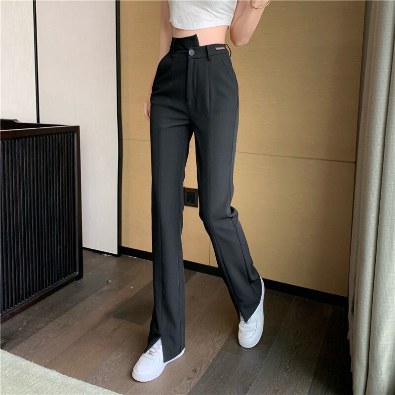 Pants Women  Fashion Trouser Woman Dress Pants Female Clothing Vintage Streetwear Casual