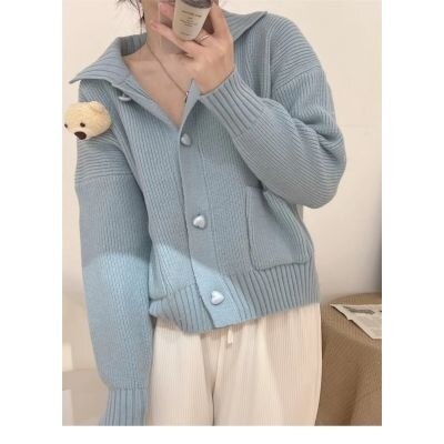 Vintage Sweater Long Sleeve Top Cardigan Women Fashion Sweaters Cardigans Tops Winter Clothes Women Woman