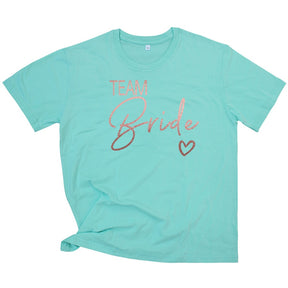 Team Bride Love Heart T Shirt Novetly  Aesthetic Bridesmaid Bride Squad T-shirt Women Ulzzang Wedding Party Tops