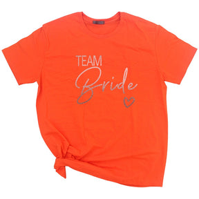 Team Bride Love Heart T Shirt Novetly  Aesthetic Bridesmaid Bride Squad T-shirt Women Ulzzang Wedding Party Tops