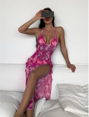 Hollow Single Piece Micro Monokini Sexy Summer Solid Push Up Micro Holiday Swimsuit Print Floral Tie Dye Lace