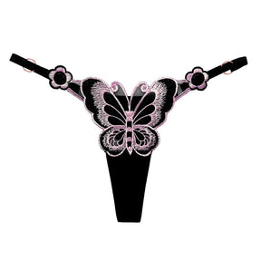 Fashion Butterfly Embroidery Panties Women Sexy Lace G String Thong T Back Briefs Ladies Underwear sous vetement femme sexy New