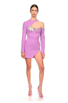 Women Dress Bandage Bodycon 2022 New Elegant Diamond Flowers Party Evening Club Mini Dresses Summer Clothes