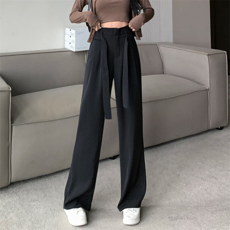 Pants Women Elegant Woman Dress Pants Female Clothing Vintage Fashion Trousers Streetwear Casual