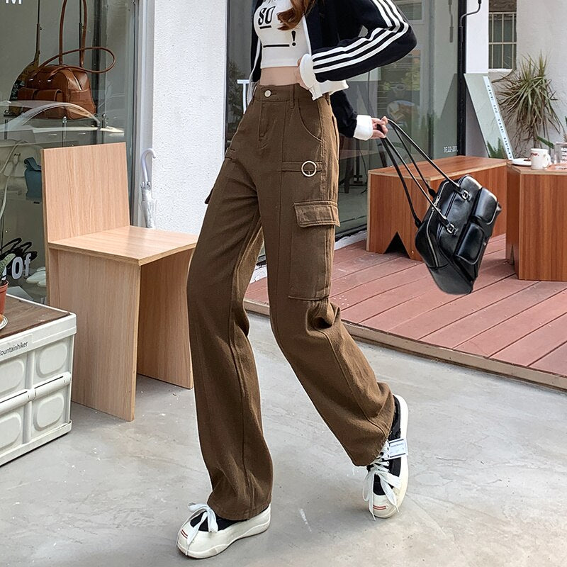 Vintage Baggy Pants Women Fashion Woman Clothes Female Clothing