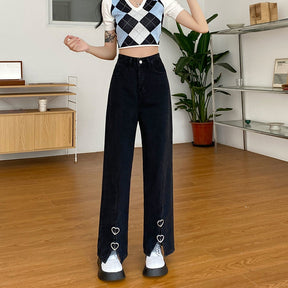 Baggy Pants Oversize Jeans Woman High Waist Streetwear  Fashion Capris Wide Leg Clothing