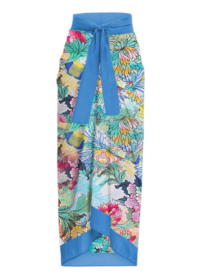 Women One Piece Swimsuit Swimwear Cover Up Retro Holiday Beach Dress Skirt Backless Summer Elegant Surf Wear Bathing Suit