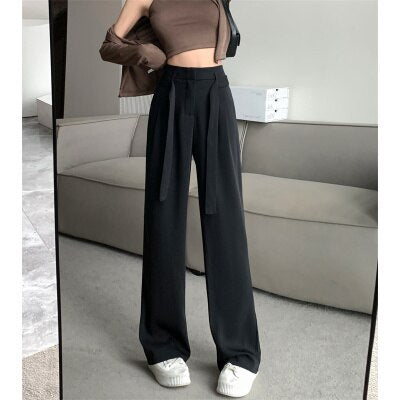 Pants Women Elegant Woman Dress Pants Female Clothing Vintage Fashion Trousers Streetwear Casual