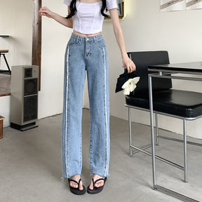 Jeans Woman Wide Pants Cowboy Pants for Women Clothing High Waisted Jeans Woman Clothes